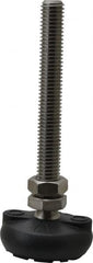 Gibraltar - 1/2-13 Bolt Thread, Studded Pivotal Stud Mount Leveling Pad & Mount - 4,000 Max Lb Capacity, 2" Base Diam - Exact Tooling
