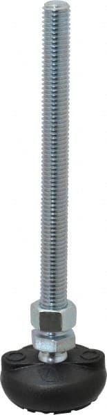 Gibraltar - 1/2-13 Bolt Thread, Studded Pivotal Stud Mount Leveling Pad & Mount - 4,000 Max Lb Capacity, 2" Base Diam - Exact Tooling