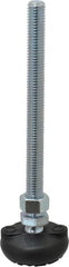 Gibraltar - 1/2-13 Bolt Thread, Studded Pivotal Stud Mount Leveling Pad & Mount - 4,000 Max Lb Capacity, 2" Base Diam - Exact Tooling