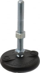 Gibraltar - 1/2-13 Bolt Thread, Studded Pivotal Stud Mount Leveling Pad & Mount - 5,000 Max Lb Capacity, 3" Base Diam - Exact Tooling