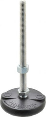 Gibraltar - 1/2-13 Bolt Thread, Studded Pivotal Stud Mount Leveling Pad & Mount - 5,000 Max Lb Capacity, 3" Base Diam - Exact Tooling