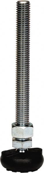 Gibraltar - 5/8-11 Bolt Thread, Studded Pivotal Stud Mount Leveling Pad & Mount - 4,000 Max Lb Capacity, 2" Base Diam - Exact Tooling