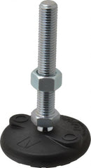 Gibraltar - 5/8-11 Bolt Thread, Studded Pivotal Stud Mount Leveling Pad & Mount - 5,000 Max Lb Capacity, 3" Base Diam - Exact Tooling