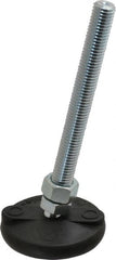 Gibraltar - 5/8-11 Bolt Thread, Studded Pivotal Stud Mount Leveling Pad & Mount - 5,000 Max Lb Capacity, 3" Base Diam - Exact Tooling