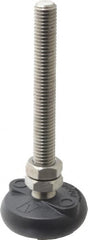 Gibraltar - 1/2-13 Bolt Thread, Studded Pivotal Stud Mount Leveling Pad & Mount - 4,000 Max Lb Capacity, 2" Base Diam - Exact Tooling