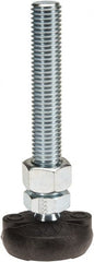 Gibraltar - 5/8-11 Bolt Thread, Studded Pivotal Stud Mount Leveling Pad & Mount - 4,000 Max Lb Capacity, 2" Base Diam - Exact Tooling