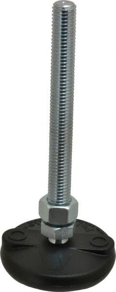Gibraltar - 5/8-11 Bolt Thread, Studded Pivotal Stud Mount Leveling Pad & Mount - 5,000 Max Lb Capacity, 3" Base Diam - Exact Tooling