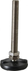 Gibraltar - M20 Bolt Thread, Studded Pivotal Stud Mount Leveling Pad & Mount - 2,270 Kg Capacity, 76mm Base Diam - Exact Tooling