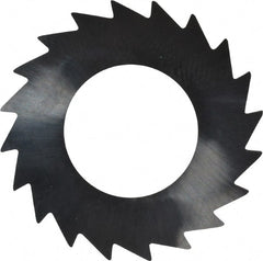 Made in USA - 1" Diam x 0.0313" Blade Thickness x 1/2" Arbor Hole Diam, 20 Tooth Slitting and Slotting Saw - Arbor Connection, Solid Carbide, Concave Ground - Exact Tooling
