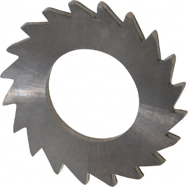 Made in USA - 1" Diam x 1/16" Blade Thickness x 1/2" Arbor Hole Diam, 20 Tooth Slitting and Slotting Saw - Arbor Connection, Solid Carbide, Concave Ground - Exact Tooling