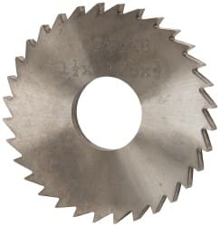 Made in USA - 1-1/2" Diam x 1/8" Blade Thickness x 1/2" Arbor Hole Diam, 32 Tooth Slitting and Slotting Saw - Arbor Connection, Solid Carbide, Concave Ground - Exact Tooling