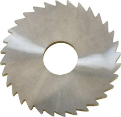 Made in USA - 1-3/4" Diam x 1/8" Blade Thickness x 1/2" Arbor Hole Diam, 32 Tooth Slitting and Slotting Saw - Arbor Connection, Solid Carbide, Concave Ground - Exact Tooling