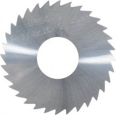 Made in USA - 1-3/4" Diam x 1/16" Blade Thickness x 5/8" Arbor Hole Diam, 32 Tooth Slitting and Slotting Saw - Arbor Connection, Solid Carbide, Concave Ground - Exact Tooling