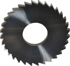 Made in USA - 1-3/4" Diam x 1/8" Blade Thickness x 5/8" Arbor Hole Diam, 32 Tooth Slitting and Slotting Saw - Arbor Connection, Solid Carbide, Concave Ground - Exact Tooling