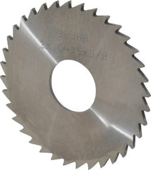 Made in USA - 2" Diam x 1/16" Blade Thickness x 5/8" Arbor Hole Diam, 36 Tooth Slitting and Slotting Saw - Arbor Connection, Uncoated, Solid Carbide, Concave Ground - Exact Tooling