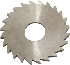 Made in USA - 1-1/4" Diam x 1/16" Blade Thickness x 3/8" Arbor Hole Diam, 24 Tooth Slitting and Slotting Saw - Arbor Connection, Right Hand, Uncoated, Solid Carbide, Concave Ground - Exact Tooling