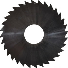Made in USA - 1-3/4" Diam x 0.0313" Blade Thickness x 1/2" Arbor Hole Diam, 32 Tooth Slitting and Slotting Saw - Arbor Connection, Uncoated, Solid Carbide, Concave Ground - Exact Tooling
