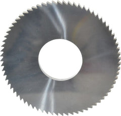 Made in USA - 2-3/4" Diam x 1/8" Blade Thickness x 1" Arbor Hole Diam, 72 Tooth Slitting and Slotting Saw - Arbor Connection, Solid Carbide, Concave Ground - Exact Tooling