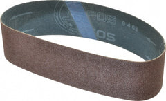 Made in USA - 2" Wide x 18-15/16" OAL, 60 Grit, Aluminum Oxide Abrasive Belt - Aluminum Oxide, Medium, Coated - Exact Tooling