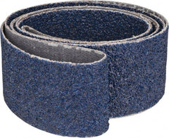 Norton - 1-1/2" Wide x 60" OAL, 36 Grit, Zirconia Alumina Abrasive Belt - Zirconia Alumina, Very Coarse, Coated, Y Weighted Cloth Backing, Dry, Series R821 - Exact Tooling