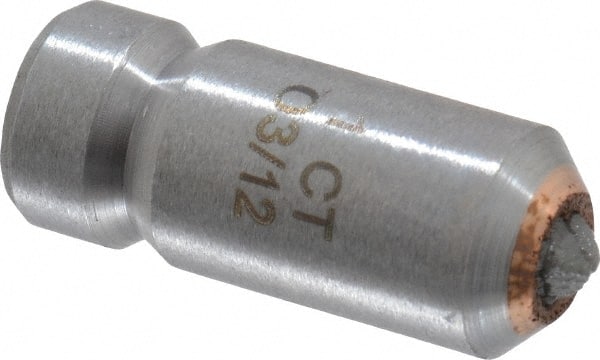 Made in USA - 1 Carat Single Point Diamond Dresser - 1-1/8" Long x 7/16" Shank Diam - Exact Tooling