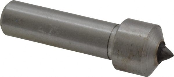 Value Collection - 3 Carat Single Point Diamond Dresser - 1-1/2" Long x 7/16" Shank Diam, 5/8" Diam x 5/8" Thick Head - Exact Tooling