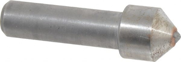 Made in USA - 3/4 Carat Single Point Diamond Dresser - 1-1/2" Long x 7/16" Shank Diam, 5/8" Diam x 5/8" Thick Head - Exact Tooling