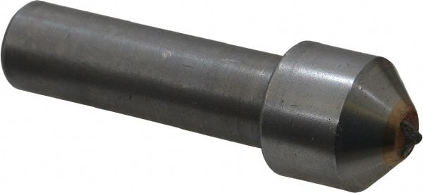 Made in USA - 1 Carat Single Point Diamond Dresser - 1-1/2" Long x 7/16" Shank Diam, 5/8" Diam x 5/8" Thick Head - Exact Tooling