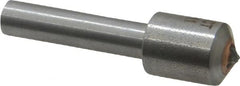 Made in USA - 3/4 Carat Single Point Diamond Dresser - 1-1/8" Long x 1/4" Shank Diam, 7/16" Diam x 5/8" Thick Head - Exact Tooling