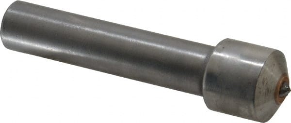 Made in USA - 1/2 Carat Single Point Diamond Dresser - 2" Long x 7/16" Shank Diam, 5/8" Diam x 5/8" Thick Head - Exact Tooling