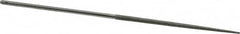 Grobet - 5-1/2" OAL Very Fine Round Needle Diamond File - 2-1/2 LOC, 220 Grit - Exact Tooling