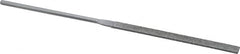 Grobet - 5-1/2" OAL Medium Equalling Needle Diamond File - 2-1/2 LOC, 126 Grit - Exact Tooling