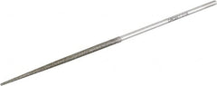 Grobet - 5-1/2" OAL Fine Round Needle Diamond File - 2-1/2 LOC, 126 Grit - Exact Tooling