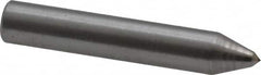 Made in USA - 1-1/2" Long x 1/4" Shank Diam Single Point Diamond Dresser - 90° Included Angle - Exact Tooling