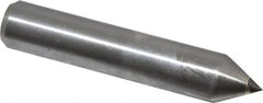 Made in USA - 1/2 Carat Single Pencil Point Diamond Dresser - 2" Long x 3/8" Shank Diam, 60° Included Angle - Exact Tooling
