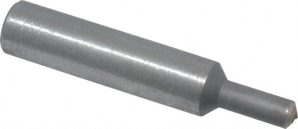 Made in USA - 0.015" Radius Single Point Diamond Dresser - 2" Long x 3/8" Shank Diam - Exact Tooling