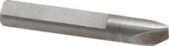 Made in USA - 0.025" Single Point Diamond Dresser - 1-9/16" Long x 1/4" Shank Diam, 40° Included Angle - Exact Tooling