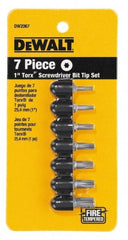 DeWALT - 7 Piece, Screwdriver Bit Set - Torx - Exact Tooling