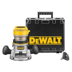 DeWALT - 1.75 hp, 24,500 RPM, Fixed Base Router Kit - 11 Amps, 1/4 and 1/2 Inch Collet - Exact Tooling
