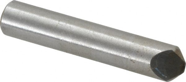 Value Collection - 1/4 Carat Single Point Chisel Edge Diamond - 2" Long x 3/8" Shank Diam, 75° Included Angle - Exact Tooling