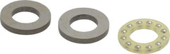 Boston Gear - 3/8" Inside x 11/16" Outside Diam, 9/32" Thick, Alloy Steel Ball Thrust Bearing - Exact Tooling