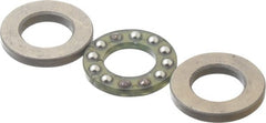 Boston Gear - 3/8" Inside x 11/16" Outside Diam, 9/32" Thick, Stainless Steel Ball Thrust Bearing - Exact Tooling