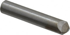 Value Collection - 1/3 Carat Single Point Chisel Edge Diamond - 2" Long x 3/8" Shank Diam, 60° Included Angle - Exact Tooling