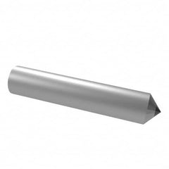 Norton - 1" Long x 1/4" Shank Diam Single Point Diamond Dresser - 60° Included Angle - Exact Tooling