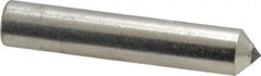 Norton - 1/3 Carat Single Point Diamond Dresser - 2" Long x 3/8" Shank Diam, 60° Included Angle - Exact Tooling