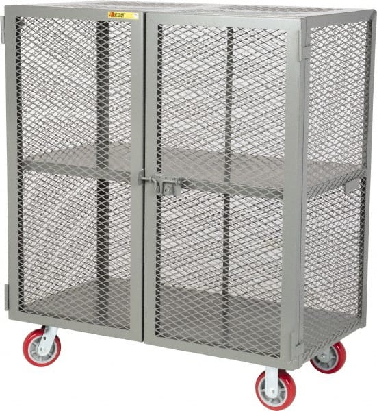 Little Giant - 2 Door, 2 Tier, Mobile Storage Locker - Exact Tooling