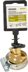 Nelson - 5/8 Garden Hose Fitting - Brass, Female Connector - Exact Tooling