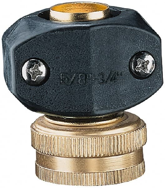 Nelson - 5/8 & 3/4 Garden Hose Fitting - Brass & Nylon, Female Connector - Exact Tooling
