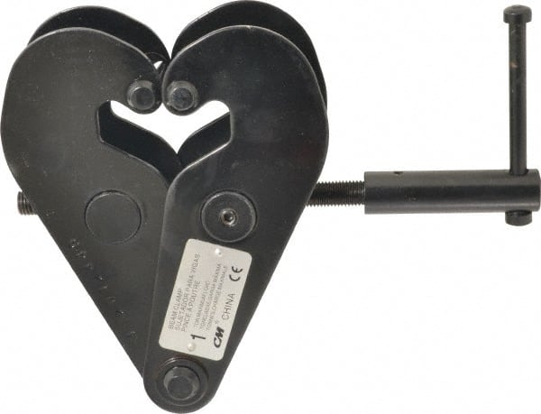CM - 2,000 Lbs. Load Capacity Beam Clamp - 3 to 9 Inch Max Grip - Exact Tooling
