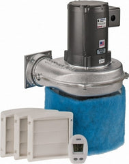 Electra-Kool - 3 Phase, 1.6 to 1.4/0.7 Amp, 455 CFM, 3,450 RPM, 200 Cubic Ft. Filtered Enclosure Blower - 4 Inch Inside Width - Exact Tooling